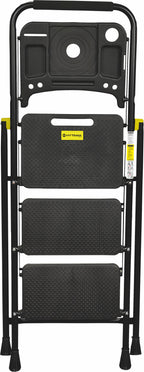 SCALETTA BLACK MAX "PLUS" 3 GRADINI CON VASCHETTA PORTATTREZZI