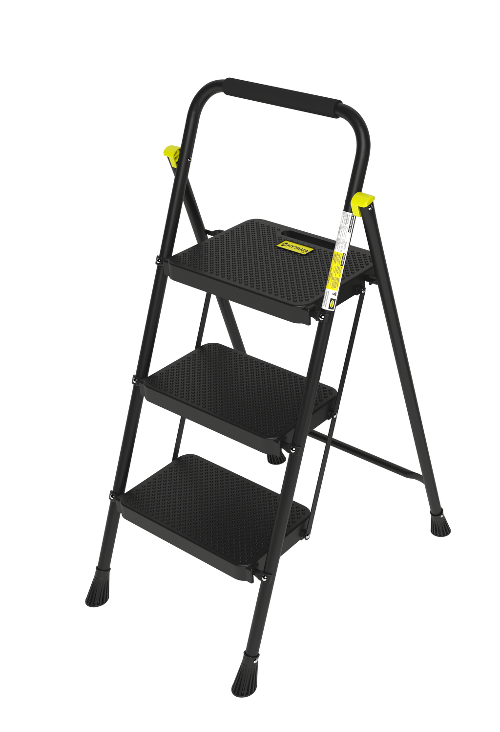 BLACK MAX 3 gradini – Scala pieghevole in acciaio TÜV HYTAMA Tools