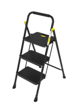 BLACK MAX 3 gradini – Scala pieghevole in acciaio TÜV HYTAMA Tools