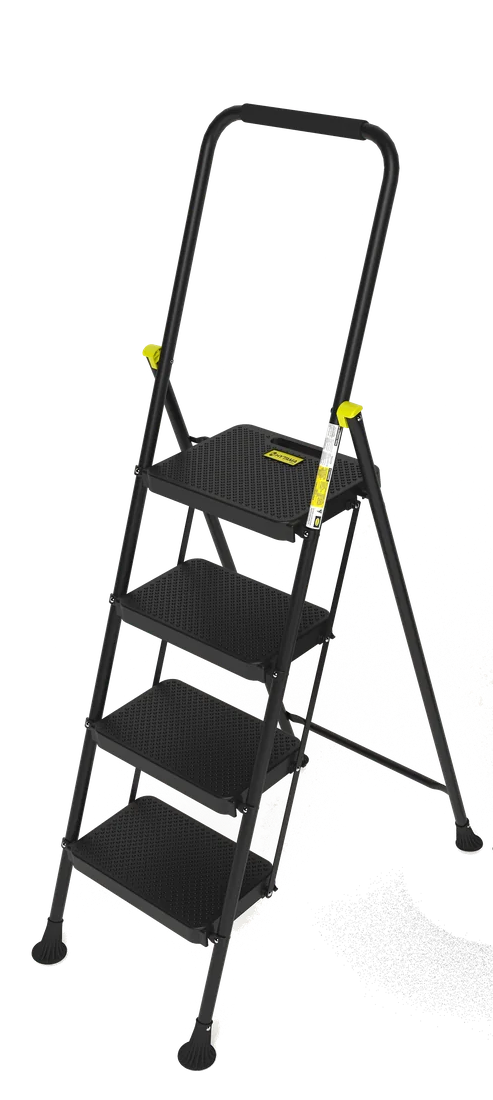 BLACK MAX 4 gradini – Scala pieghevole in acciaio TÜV HYTAMA Tools