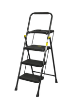 BLACK MAX PLUS 4 gradini – Scala pieghevole con vaschetta HYTAMA Tools