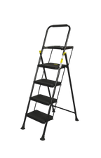 BLACK MAX PLUS 4 gradini – Scala pieghevole con vaschetta HYTAMA Tools
