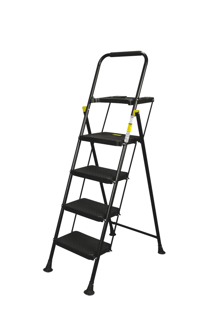 BLACK MAX PLUS 4 gradini – Scala pieghevole con vaschetta HYTAMA Tools