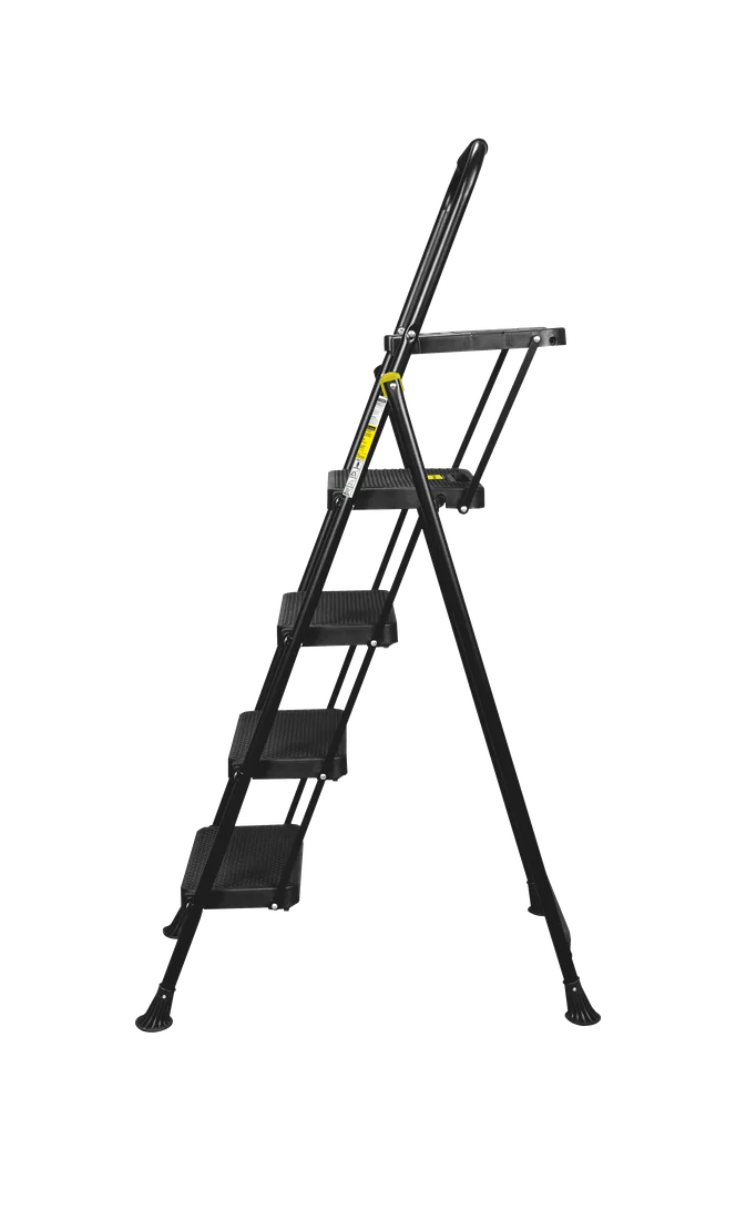BLACK MAX PLUS 4 gradini – Scala pieghevole con vaschetta HYTAMA Tools – foto 2