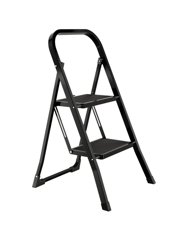 BLACK MINI 2 gradini – Sgabello pieghevole compatto TÜV HYTAMA Tools