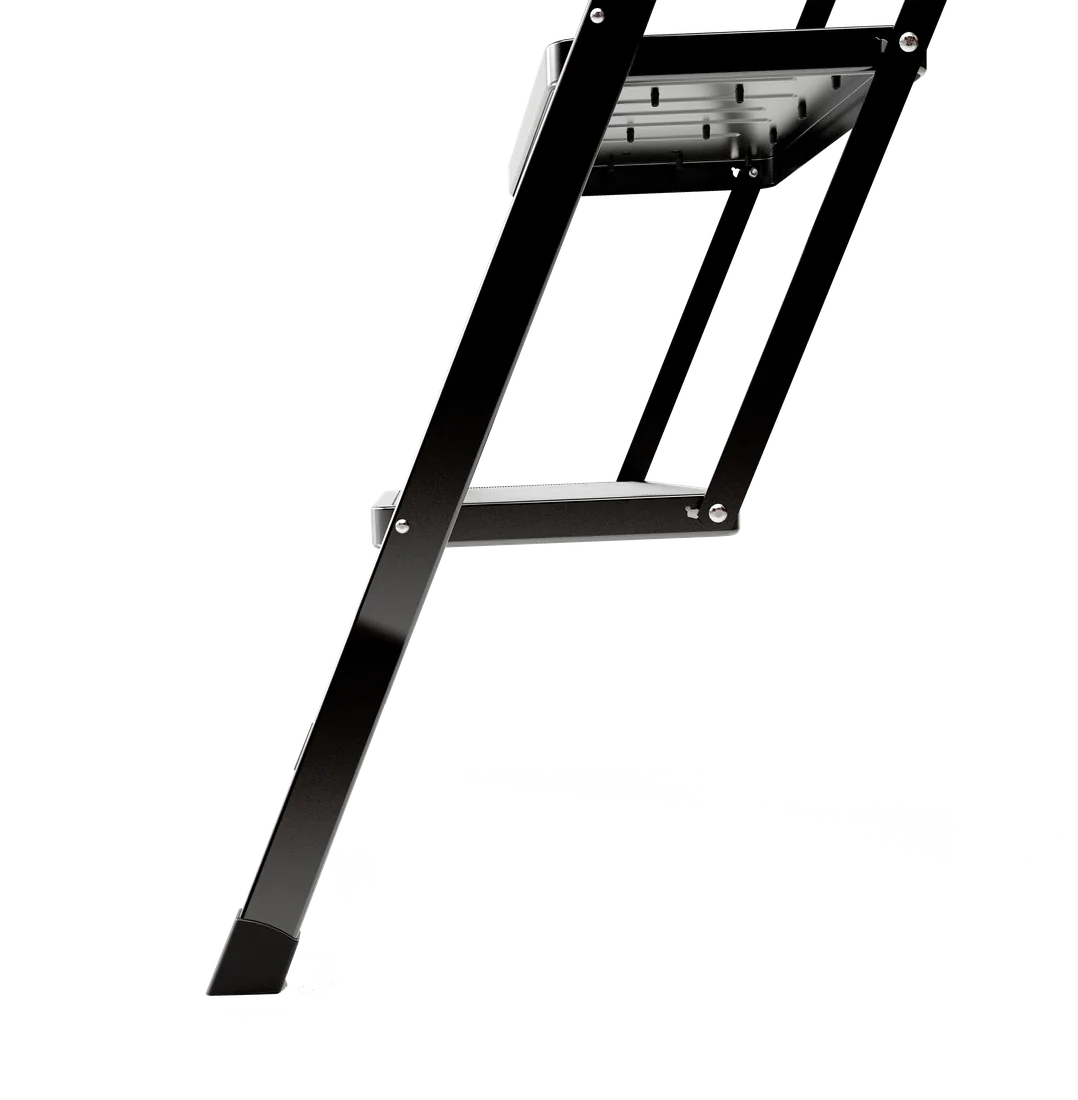BLACK MINI – Sgabello pieghevole compatto TÜV HYTAMA Tools – dettaglio gradini