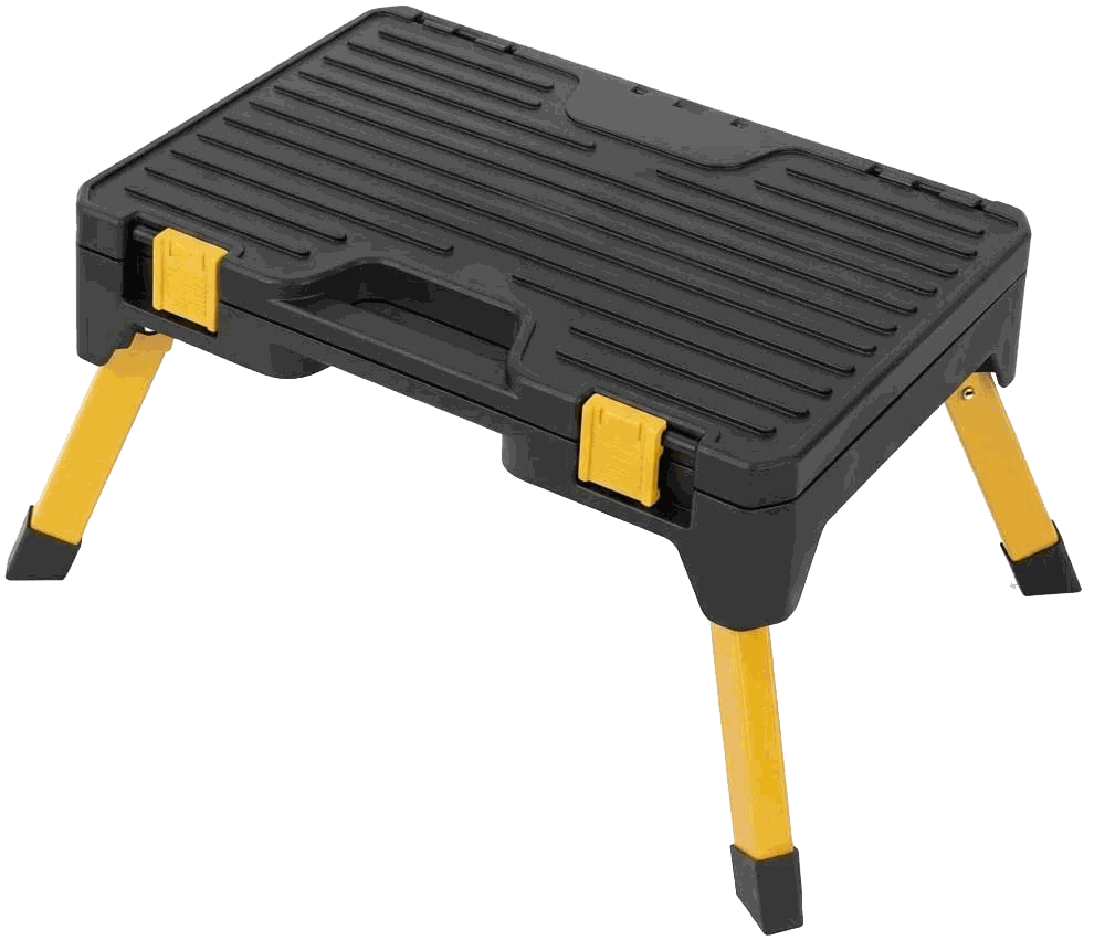 Sgabello STEPBOX con vaschetta portautensili HYTAMA