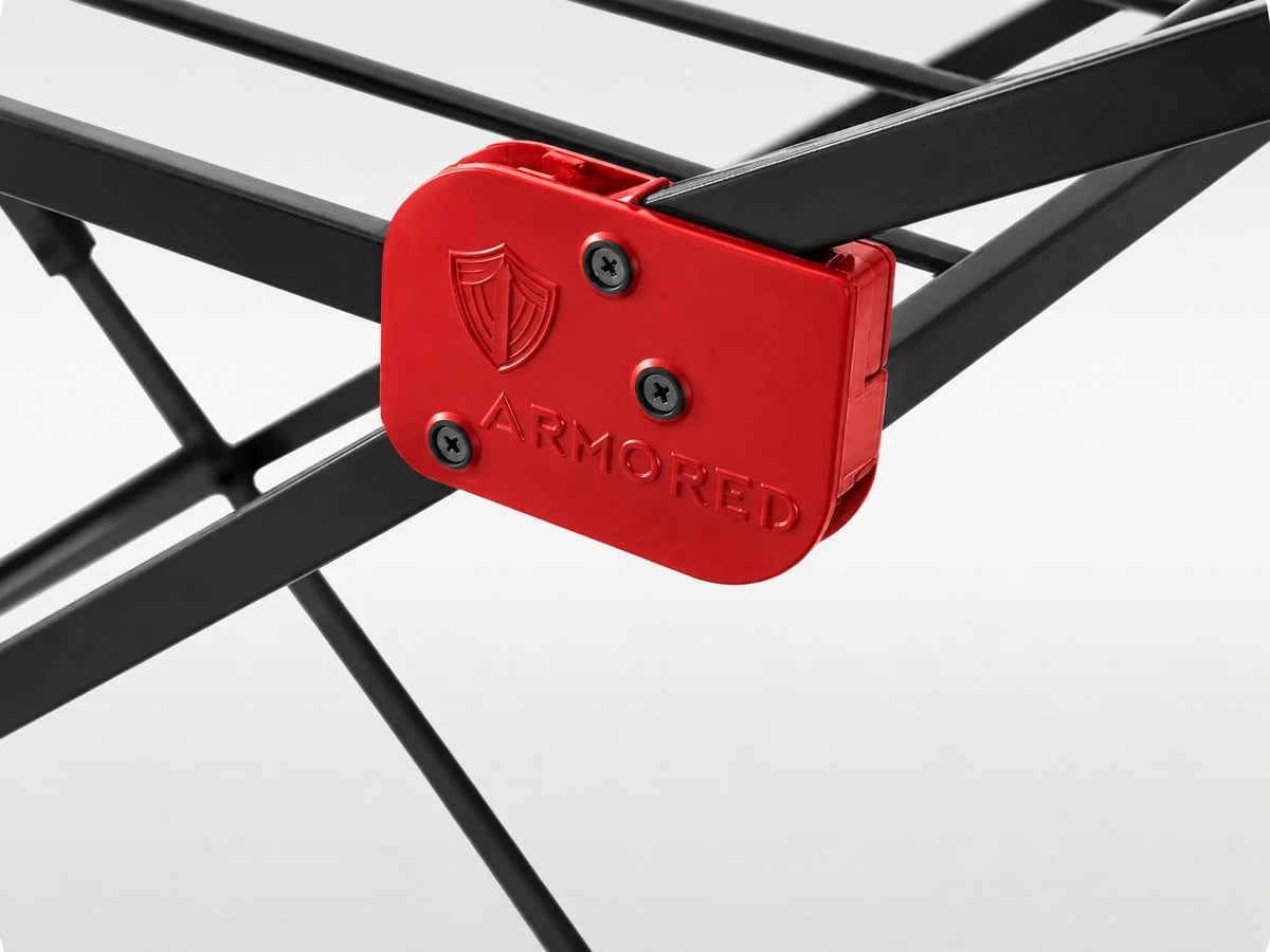 Stendibiancheria ULTRA GAIA nero / rosso: snodo ARMORED in tecnopolimero