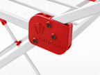 Stendibiancheria ULTRA SARA bianco / rosso: snodo ARMORED in tecnopolimero